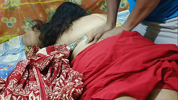 Image Desi Saree Clad Sexy Wife Moumita enjoyed Body Messaged and Fucked