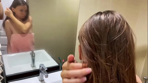 Image Stepbrother Looked on Stepsister in the Shower Until She Let Him Fuck Her
