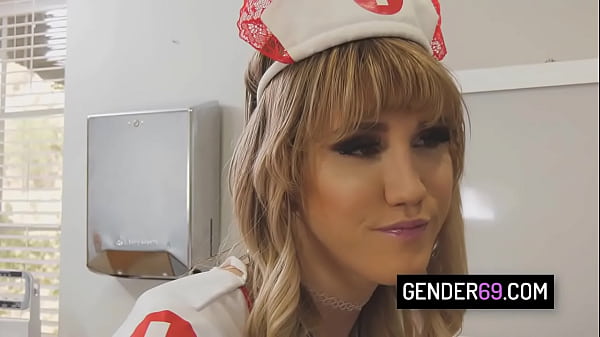 Image Shemale nurse Lena Moon barebacked by a patient