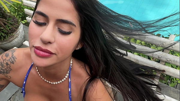 Image Fucking A HOTTEST BRUNETTE Brazilian In The Garden - Gih Ribeiro