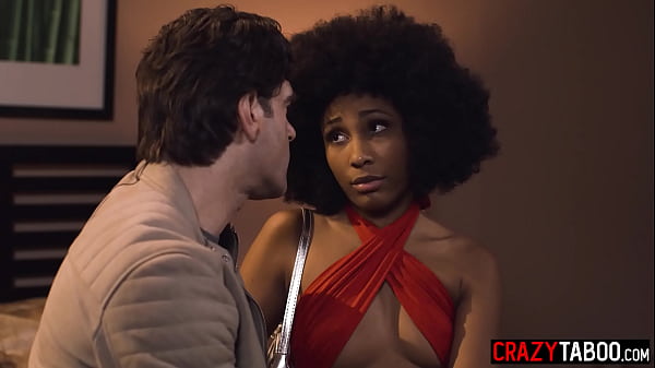 Image Sexy big ass black MILF having rough sex after guy enjoyed sloppy blowjob