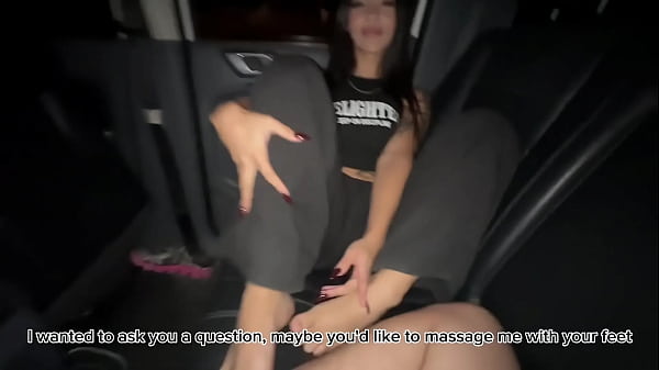 Image Sex in the car and footjob! with Annacherry7