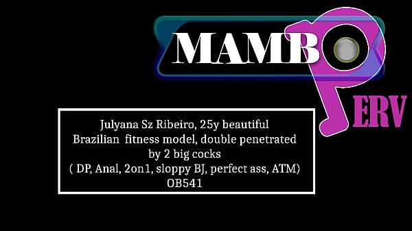 Image Julyana Sz Ribeiro, 25y beautiful Brazilian fitness model, double penetrated by 2 big cocks ( DP, Anal, 2on1, sloppy BJ, perfect ass, ATM) OB541