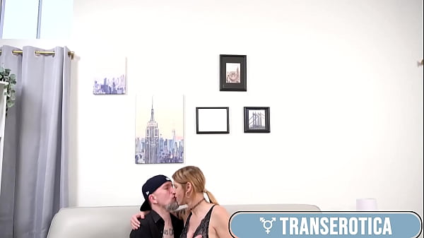 Image Nasty Transgender Blonde Ryley Sucks Kai Bailey's Shaft After Anal Fuck!