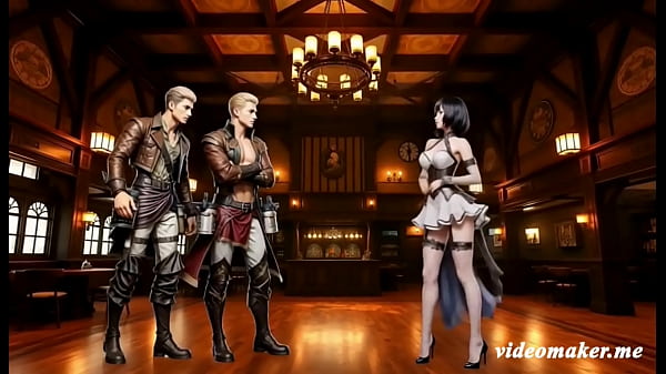 Image Mikasa Ackerman with a very sexy dress at cadet promotion ball will please Jean and Reiner