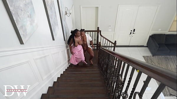 Image Ebony Power Couple Fucks Wild After Pink Party  Staircase to Hallway - FULL VIDEO XVIDEOS RED