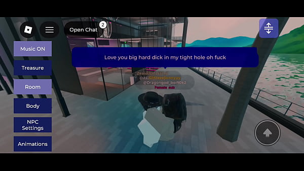 Image Dominating an Asian in Roblox condo (roleplay)