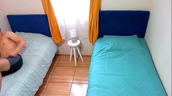Image Stepmother shares hotel room with her stepson but he switches beds to fuck