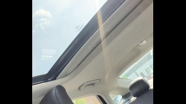 Image Stroking my big dick in the car