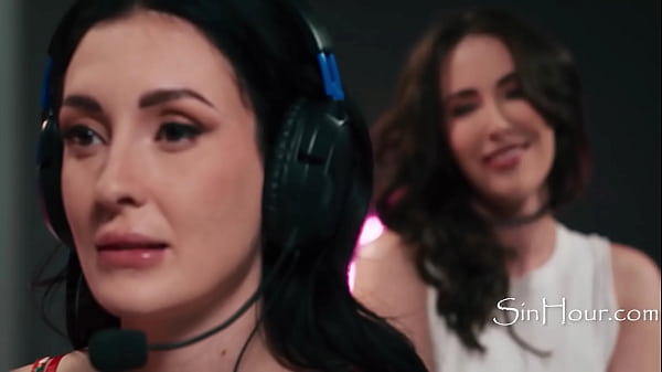 Image Taking A Break From Streaming To Address The Wetness Caused By Her Friends Neck Massage