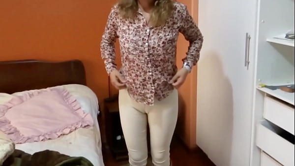 Image Stepmom comes home from work horny and starts showing off, she needs to fuck.