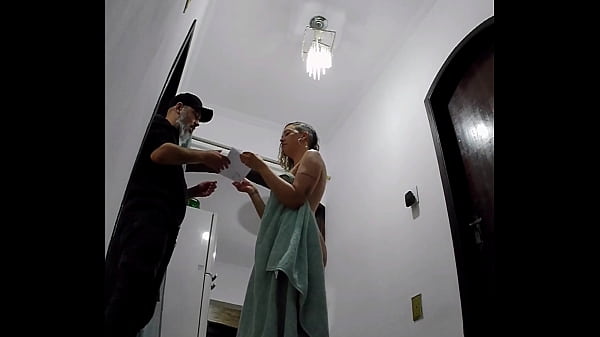 Image Playing naked in front of the delivery guy while my husband works.