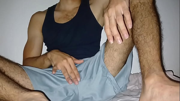 Image Stroking myself while sitting, enjoying every moment