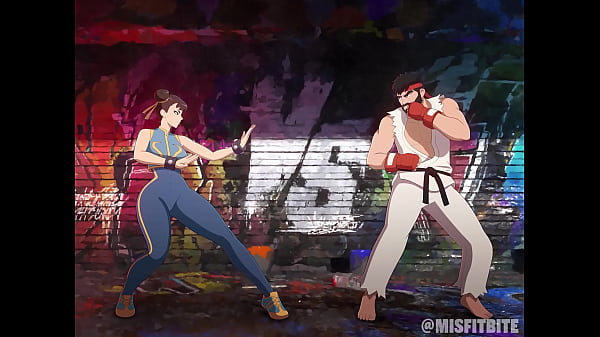 Image Misfitbite -  A Warrior's Heart - Chun-Li and Ryu Hentai 2D Anime Animation