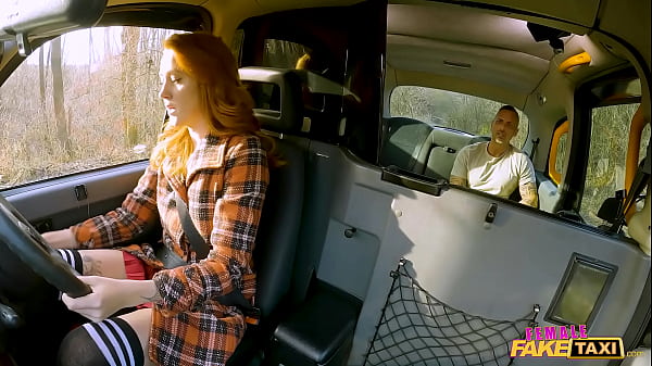 Image Female Fake Taxi - Cherry Candle redhead driver wet for muscles and big dick hot hardcore car sex