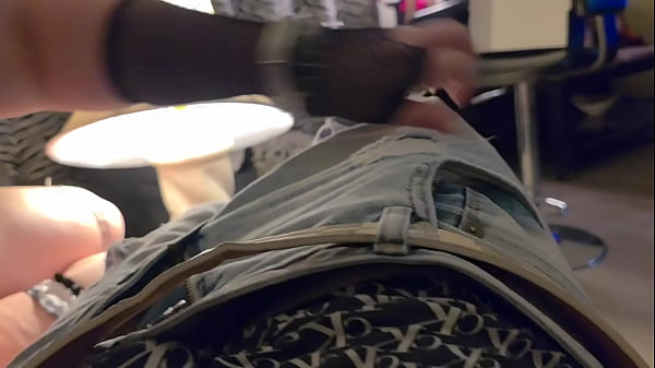Image Cock hungry desperate wife Candid Sandra stuffs her mouth full of dick