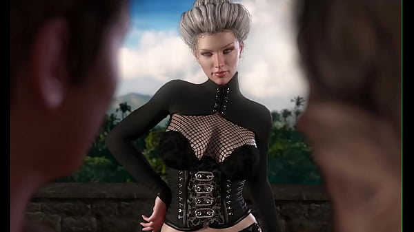 Image Two hot milfs have an anal threesome with a young man with a big cock (Full game in bio)