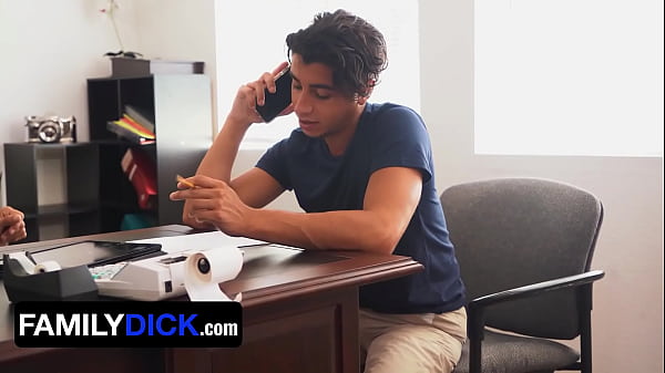 Image FamilyDick - Hunk Stepdad Jax Thirio Drills Hardcore Stepson's Asshole During His First Day At Work