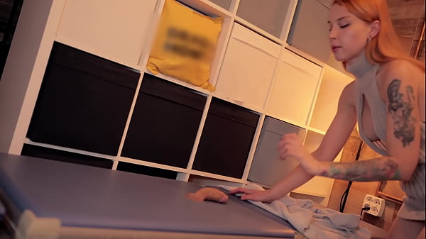 Image Teen Redhead's First Tight Anal on Huge Cock from Table Hole - Hardcore Creampie Gloryhole Fuck!