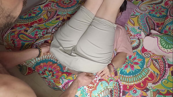 Image Stepmother &quot_Fuck me, stepson, dad's not here.&quot_ Cum inside my big hairy pussy. Homemade sex