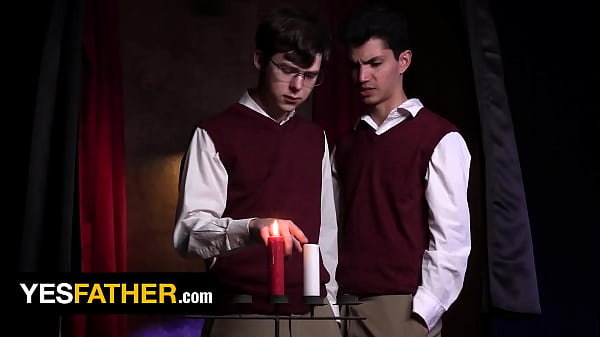 Image YesFather - Catholic Boys Dakota Lovell and James Manson Get Horny While Playing With Melted Wax