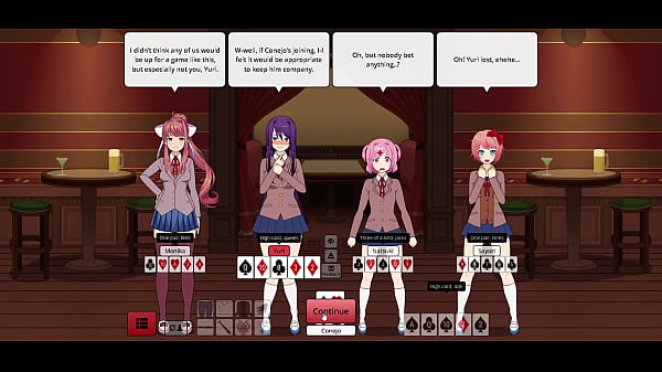 Image D&iacute_a 4 intentando vencer a las ''Doki Doki'' (d&iacute_a 1-3 se perdieron) (Strip Poker)