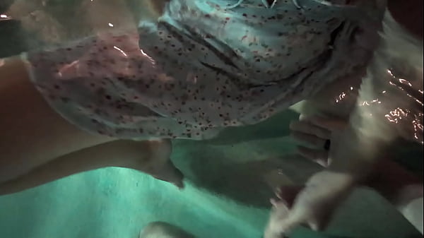 Image POV slut fucks outside in pool