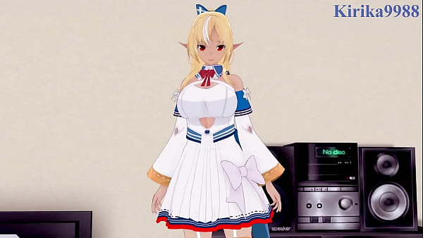 Image Yukihana Lamy and Shiranui Flare intense sex. - Hololive VTuber Hentai