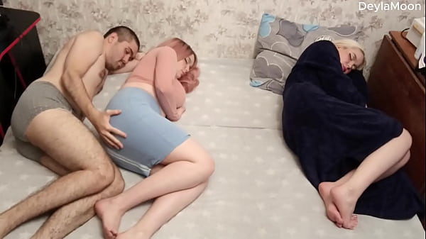 Image decided to fuck my stepsister while my girlfriend was sleeping. She heard us and caught us?