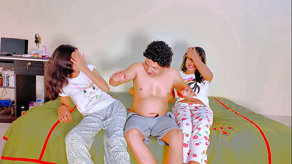 Image Uttaran20 - Sucking of big tits of amateur stepsisters threesome