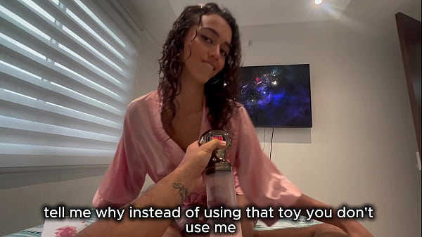 Image My horny roommate catches me masturbating with my new toy.