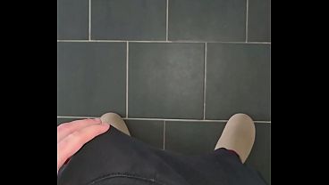 Image Cock Stroking in Unbuttoned Pants with Hard Bulge | PhantomGentX