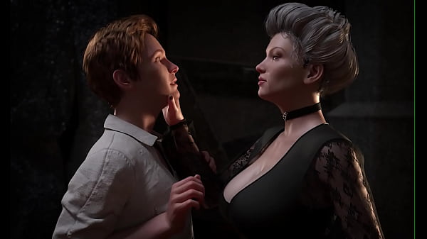 Image A hot milf dominates a young man to fuck her ass (Full game in bio)