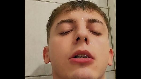 Image 18 year old boy humiliates himself by drinking his own piss