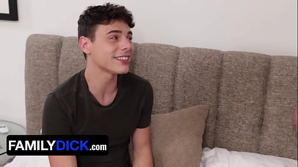 Image FamilyDick - Huge Muscular Stud Jax Phoenix Wraps His Plump Lips Around Stepson's Hard Cock