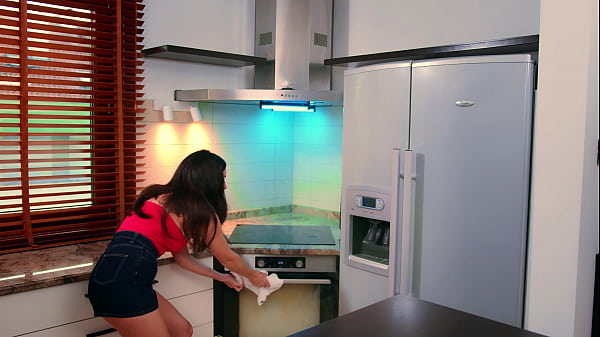 Image Big tits stepmom burned my breakfast so she offered me sex in the kitchen