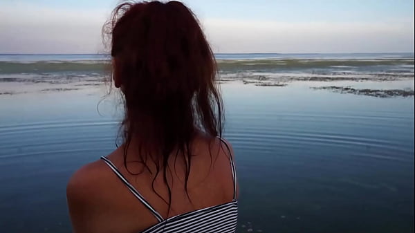 Image Unstripping on beach of Volga-river