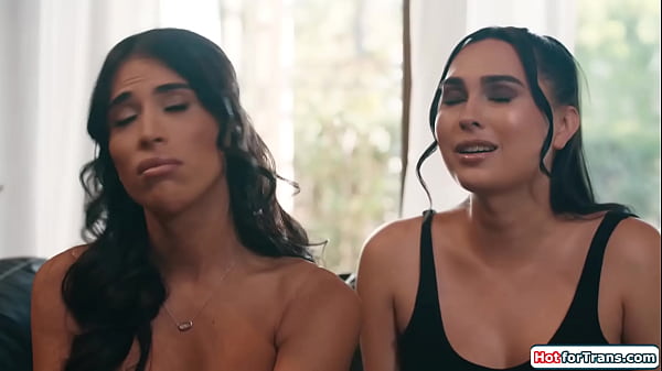 Image Big tits tgirls help busty bff to improve her blowjob skills