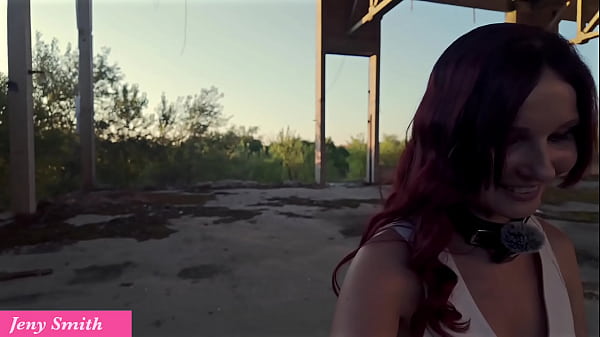 Image Jeny Smith caught in public place naked and locked