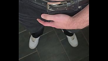 Image Masked Gay Dom&rsquo_s Jeans Bulge Power Display | PhantomGentX