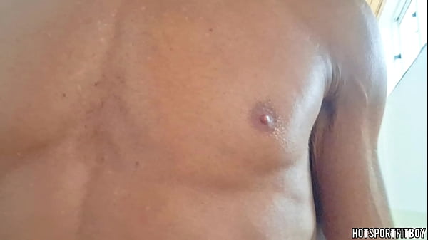 Image HotSportFitBoy Risky Corridor Thrill: Big Hard Cock Masturbation with Almost Caught Cumshot