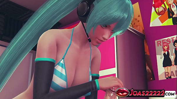 Image Hatsune Miku Rule34 3D Hentai &ndash_ Big Boobs Gamer Girl Gives POV Handjob and Deepthroat Blowjob with Massive Cum Explosion All Over Her Body
