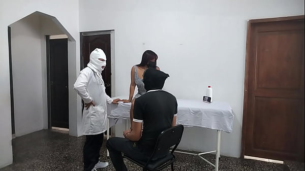 Image Perverted doctor fucks female patient while husband waits outside the doctor's office
