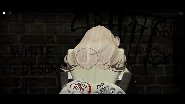 Image Blonde roblox slut whores herself out  by BBCs in an alleyway