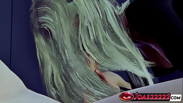 Image Hot Amanda In Sexy Short Jeans Shorts And Stockings &ndash_ Night Blowjob With Moaning, Handjob For Big Dick and Forceful POV Mouth Fuck Ending in Cumshot on Tits and Body