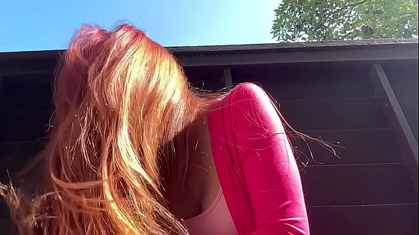 Image Italian Hot Milf Artemisia Love Long hair fetish session outdoor