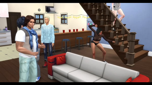 Image Gabby and Abby gangbang and bukkake at frat house party