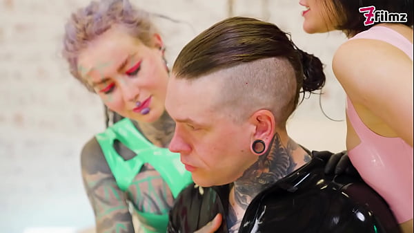 Image Tattooed Girls & Punk Boy &ndash_ Latex, Anal Fisting, Cock Cage