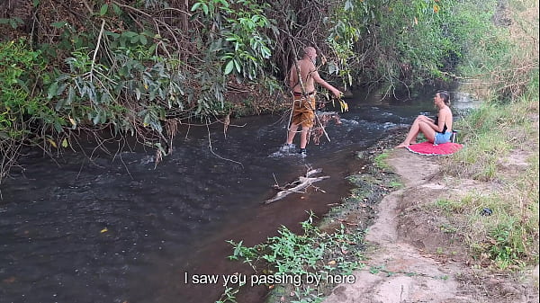 Image Strangers are caught having sex at the waterfall.