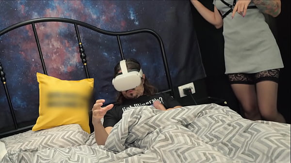 Image Step Sis Catches Stepbro in VR Jerking &ndash_ Did she really shove a Dick up her ANAL?